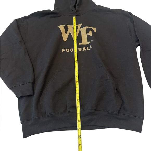 Wake Forest Football Black and Gold Hoodie Large - Picture 5 of 6